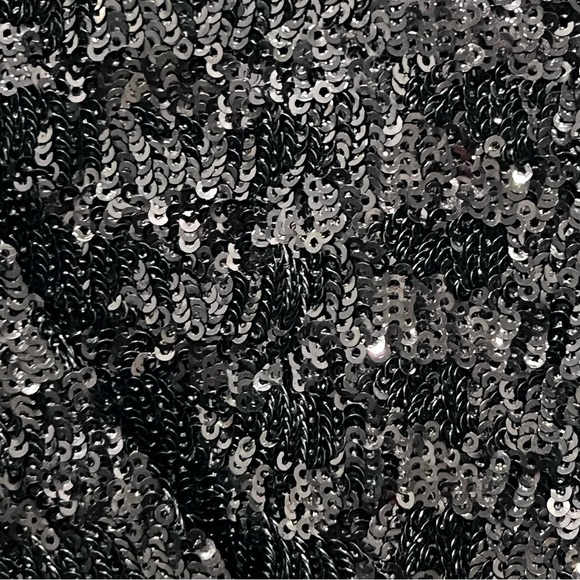 PinkBlush Women’s Black Sequin V-Neck Sleeveless Maternity Evening Gown Sz Small - Picture 10 of 14